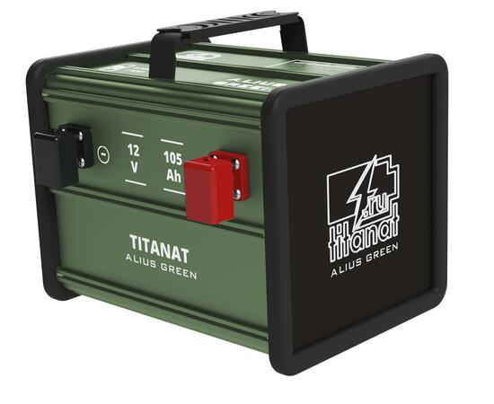 Аккумулятор литиевый Titanat 12V 105Ah LiFePO4 ALIUS GREEN, фото 
