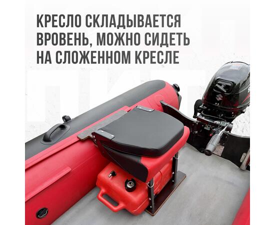 Кресло Кокпит Pro Black c формованным ППУ в комплекте с опорой с занижением 60 мм., (сталь), красный-черный, черная стойка, Цвет: красный-черный и черная стойка, Толщина: 60/120 мм, фото , изображение 4