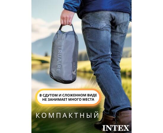 Туристический матрас 71х191х11см, однокамерный Intex 64098, фото , изображение 5