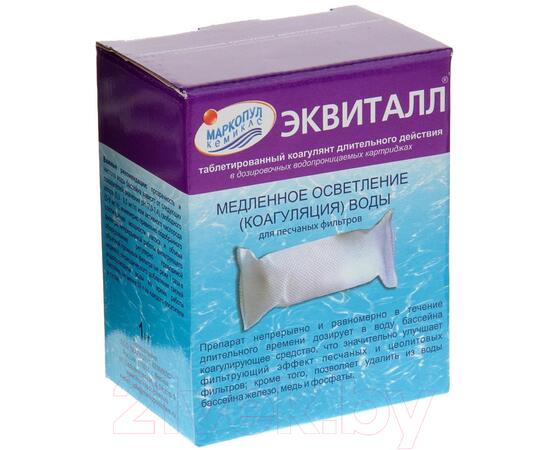 Коагулянт для бассейна Маркопул Кемиклс Эквиталл-таблетки медленного действия в картридже (1кг), фото 