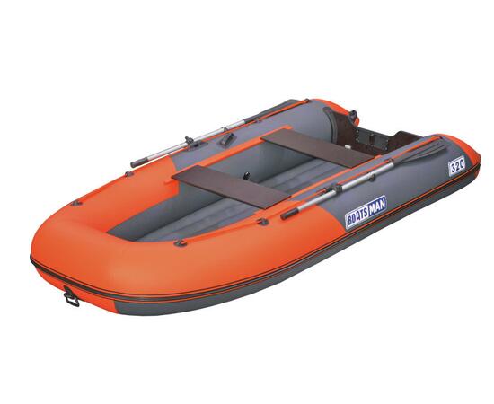 Надувная лодка BoatsMan (Боцман) BT340А (НДНД) графитово-оранжевый, фото 