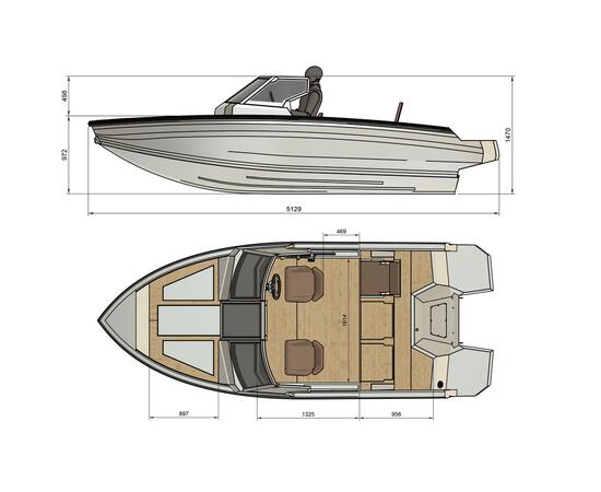 Алюминиевая лодка Xstream 470, фото , изображение 4