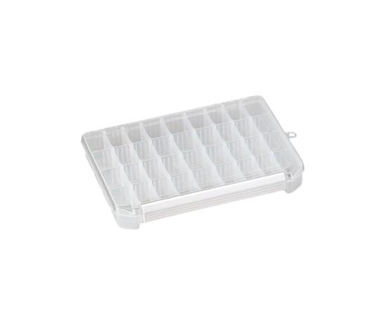 Коробка MEIHO CLEAR CASE C-1200ND Clear 255x190x40 Белая защелка, фото , изображение 4