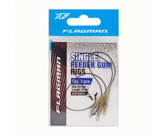 Амортизатор для фидера FLAGMAN Feeder Gum Rig Ready 15cм d=0,6мм 3шт, фото 