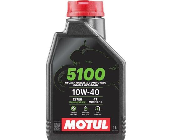 Масло Motul 5100 10W40 4T моторное, полусинтетическое для четырехтактных двигателей мотоциклов для мотоциклов, 208 литров/200 литров, фото 