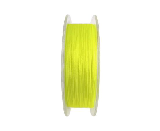 Шнур F-FISHING Azimuth PE X4 150м Fluo Yellow 0,12мм 6,4кг/14lb, Разрывная нагрузка: 6,4 кг, Расцветка: Fluo Yellow, Диаметр лески: 0,12 мм, Размотка: 150 м, фото , изображение 2