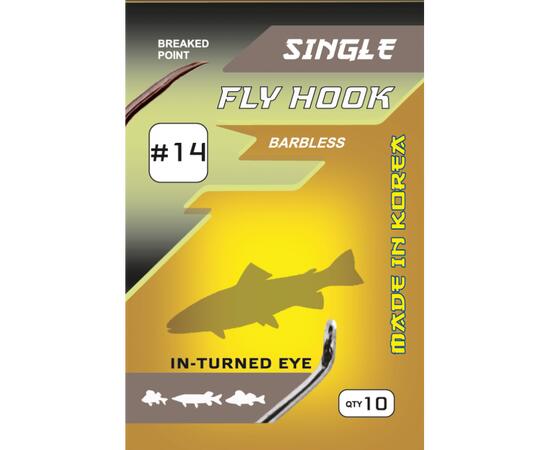 Крючок FLAGMAN Fly Hook №8 10шт, фото , изображение 2