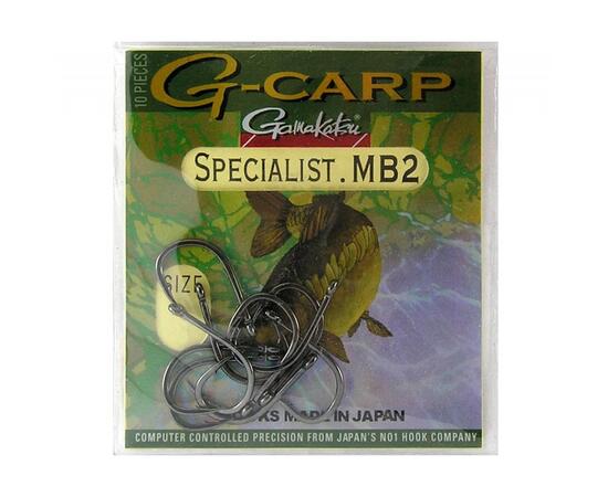 Крючок GAMAKATSU G-Carp Specialist MB2 №1 10шт, фото , изображение 2