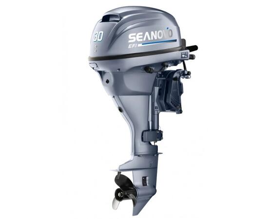 Лодочный мотор 4 -х тактный SEANOVO SNEF30FEL-TEFI Enduro (40 л.с., 747 см куб, 113 кг, 3 цил, бак 24л, инжектор, дистанция, э/стартер, генератор, гидроподъем), фото 