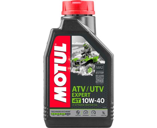 Масло Motul ATV-UTV Expert 4T 10W40 моторное, полусинтетическое для четырехтактных двигателей квадроциклов, 4 литра, фото 