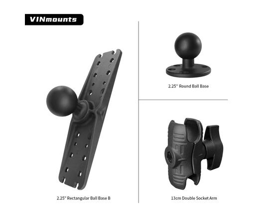 Площадка под голову эхолота VINmounts VIN-CD-TYQ6-2.25 большая шар 2,25'', фото , изображение 4