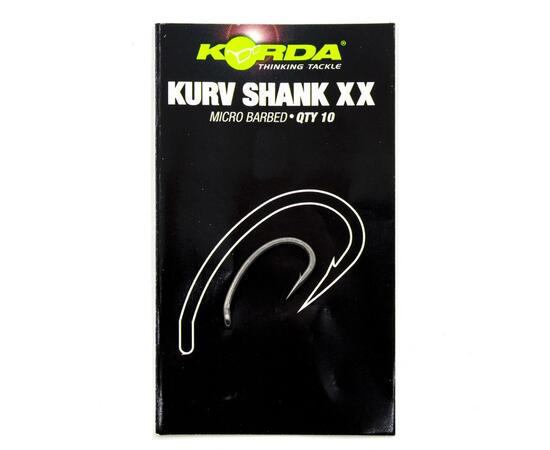 Крючок KORDA Kurv Shank-XX №6 с бородкой, фото , изображение 2