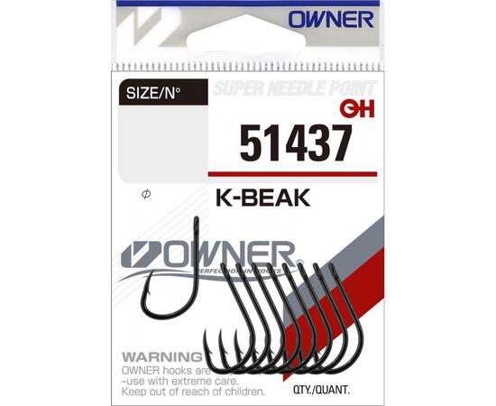 Крючок OWNER K-Beak BC №1/0 6шт, фото 