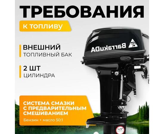 Лодочный мотор BarrakuDA HD15FHS, фото , изображение 3