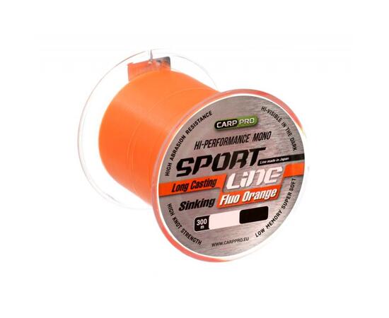 Леска CARP PRO Sport Line Fluo Orange 300M 0,335 mm, фото 