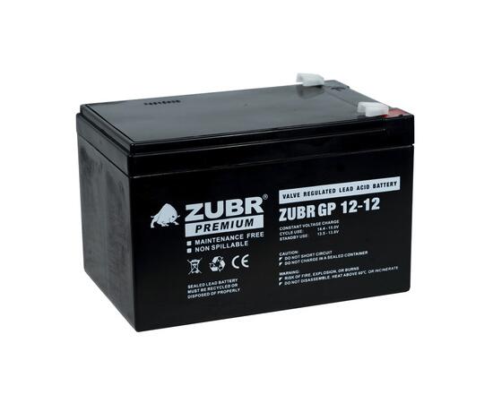 Аккумулятор ZUBR GP (12 Ah,12 V) AGM 151х98х100 3.6 кг, фото 