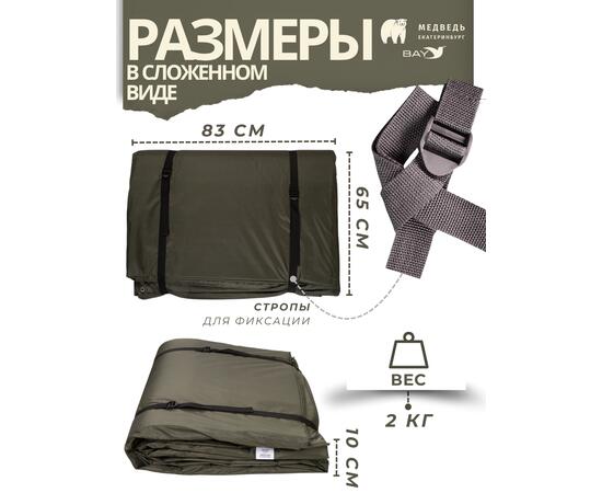 Пол для палатки Медведь Куб 4 (240х240 Оксфорд 210D), фото , изображение 4