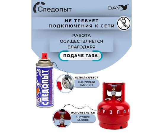 Плита настольная газовая Следопыт Black PF-GST-N10 с переходником, фото , изображение 4