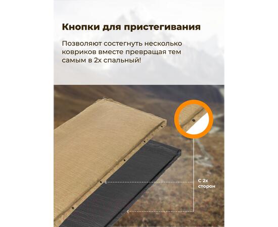 Туристический коврик Sundays ZC-SIM006 5см (коричневый), фото , изображение 5