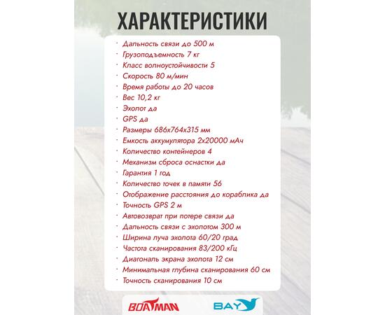 Прикормочный кораблик Boatman Leader Pro Black, фото , изображение 10