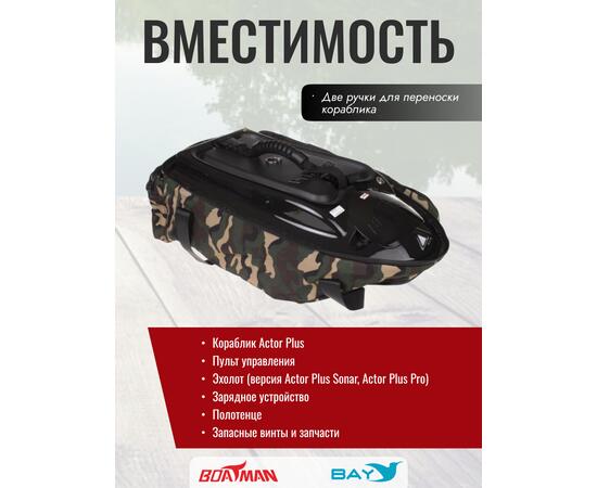Сумка-чехол для прикормочного кораблика Boatman Actor Plus камуфляж, фото , изображение 3