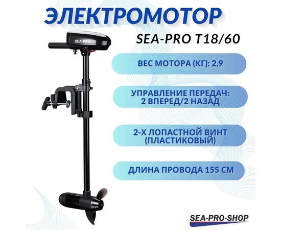 Электромотор транцевый Sea-Pro T18/60, фото 