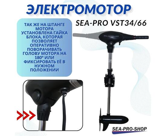 Электромотор транцевый Sea-Pro VST34/66, фото , изображение 3