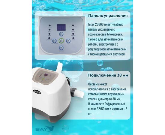 26666 Система санобработки воды в бассейне Intex Saltwater and ozone 230 вольт, фото , изображение 4