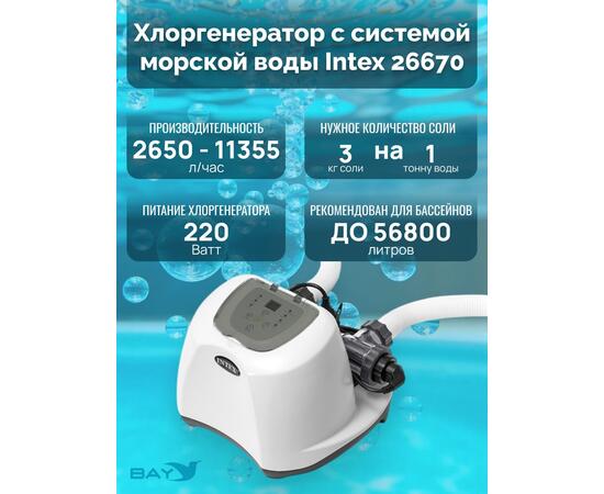 26670 Система санобработки воды в бассейне Intex Krystal clear saltwater 230 вольт , фото , изображение 3