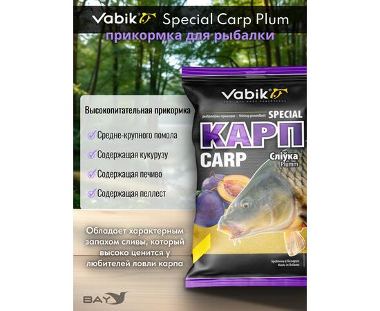 Прикормка Vabik SPECIAL Карп Слива 1кг, фото , изображение 2