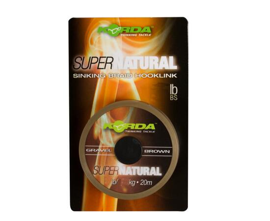Поводковый материал KORDA Super Natural Gravel Brown 25lb 20м, фото 
