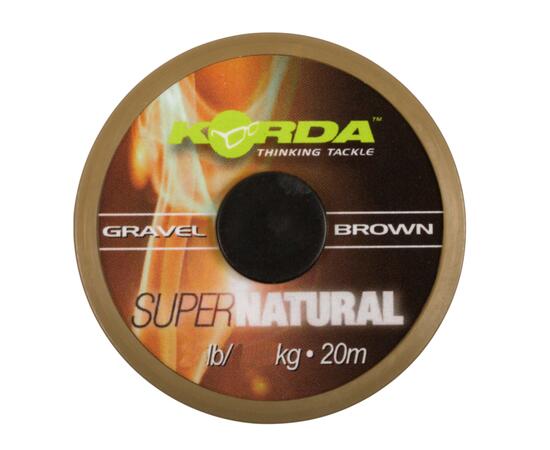 Поводковый материал KORDA Super Natural Gravel Brown 25lb 20м, фото , изображение 2