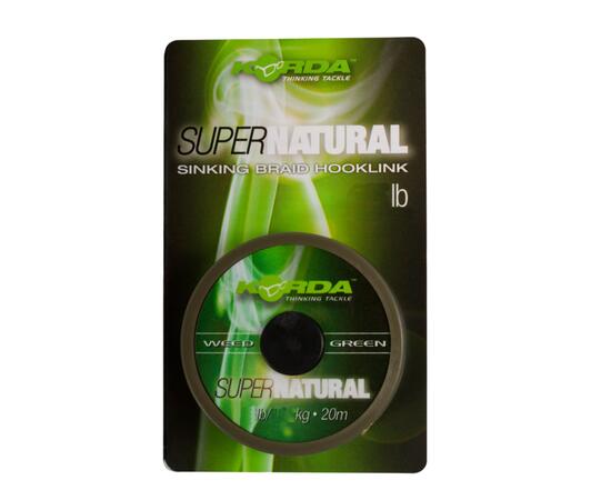Поводковый материал KORDA Super Natural Weedy Green 25lb 20м, фото 