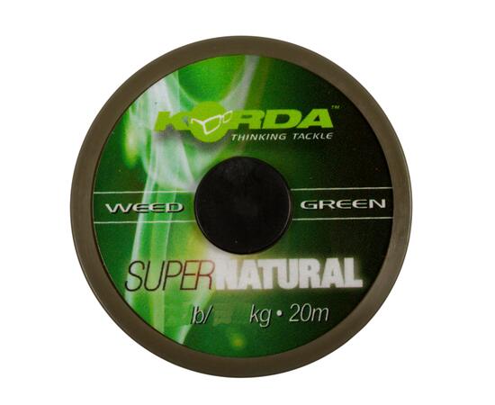 Поводковый материал KORDA Super Natural Weedy Green 25lb 20м, фото , изображение 2