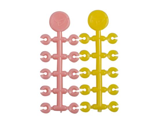 Стопор для бойлов KORDA Floss Caps Pink/Yellow, фото , изображение 2