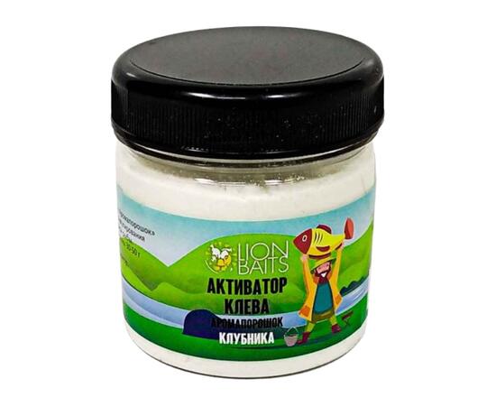 Lion Baits Активатор клева Аромапорошок "Клубника" 100гр, Вкус: клубника, Расцветка: белый, фото , изображение 5