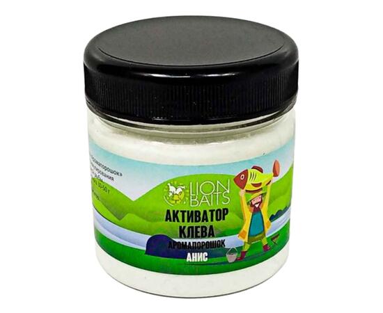 Lion Baits Активатор клева Аромапорошок "Анис" 100гр, Вкус: анис, Расцветка: белый, фото , изображение 5