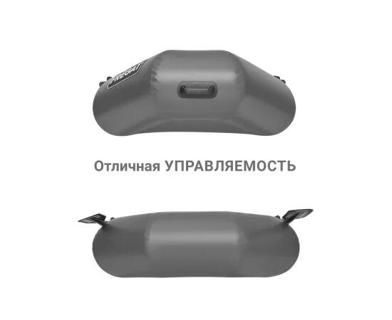 Надувная лодка Фрегат М-11 Оптима Лайт (240 см) Серый, фото , изображение 4
