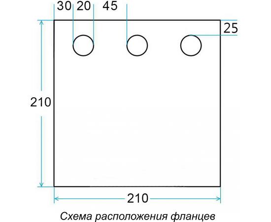Дно гидро-термоизоляционное ЛОТОС КУБ 3 (210х210) с фланцами, Размер (см): 210х210, Водостойкость дна (мм в.ст.): полная 100% герметизация, Отверстия под лунки в полу: 3 шт., в сборе с фланцами, фото , изображение 12