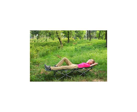 Складная кровать KingCamp Deluxe Folding bed 8004 green, Цвет: зеленый, фото , изображение 7