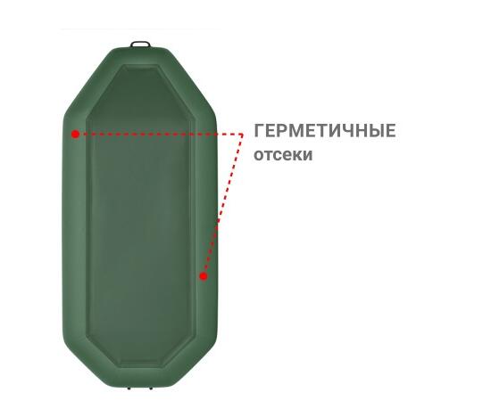 Надувная лодка Фрегат М-5 Оптима (300 см) Зеленый, фото , изображение 3