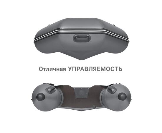 Надувная лодка Фрегат 300 ЕК с килем Серый, фото , изображение 4