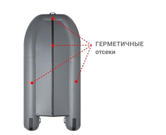 Надувная лодка Фрегат 350 С Серый, фото , изображение 3 Надувная лодка Фрегат 350 С Серый, фото , изображение 3