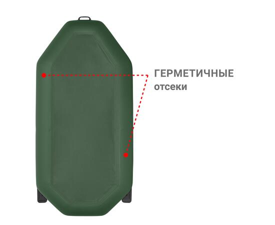 Надувная лодка Фрегат М-2 Оптима (260 см) Зеленый, фото , изображение 3 Надувная лодка Фрегат М-2 Оптима (260 см) Зеленый, фото , изображение 3