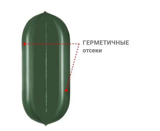 Надувная лодка Фрегат М-5 У (300 см) Зеленый, фото , изображение 3