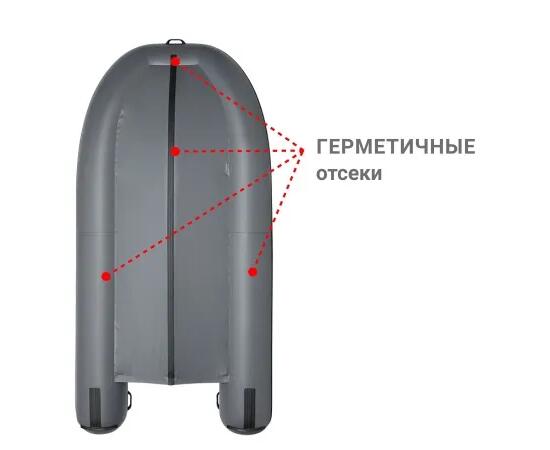 Надувная лодка Фрегат 430 С Серый, фото , изображение 3 Надувная лодка Фрегат 430 С Серый, фото , изображение 3