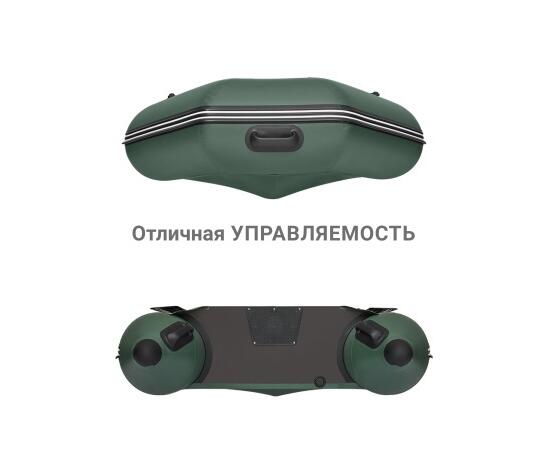 Надувная лодка Фрегат 280 ЕК с килем Зеленый, фото , изображение 4