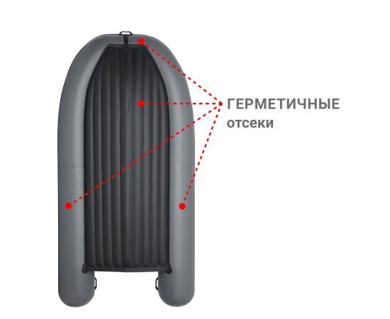 Надувная лодка Фрегат 430 Air (НДНД) Серый, фото , изображение 3 Надувная лодка Фрегат 430 Air (НДНД) Серый, фото , изображение 3