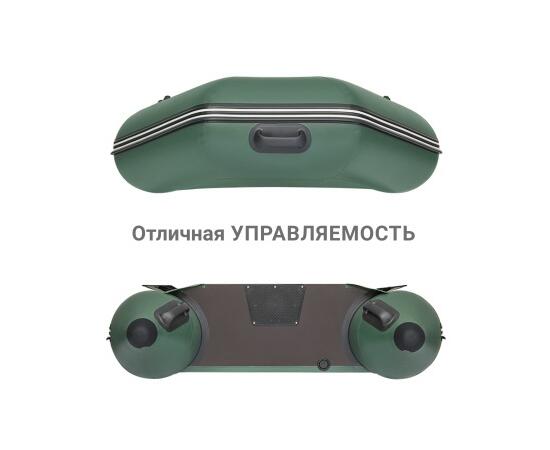 Надувная лодка Фрегат 280 Е Зеленый+ слань-книга, фото , изображение 4