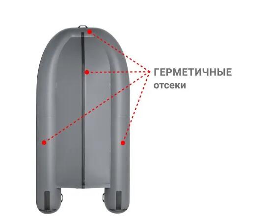 Надувная лодка Фрегат 390 F (Ф), с фальшбортом Серый, фото , изображение 3 Надувная лодка Фрегат 390 F (Ф), с фальшбортом Серый, фото , изображение 3